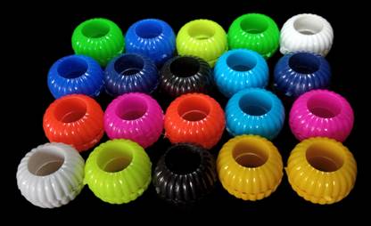 Deshraj Enterprises Pigeons Foot Sound Rings Pack Of 20 Plastic Training Aid For Bird
