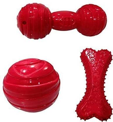 SKP pet mart rubber toy sutabel for all life stage (pack of 3) Rubber Soft Toy For Dog & Cat