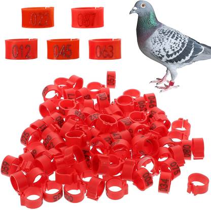 HASTHIP Bird Leg Rings- Numbered Bird Identification Leg Bands Poultry Bird Shoulder Guard