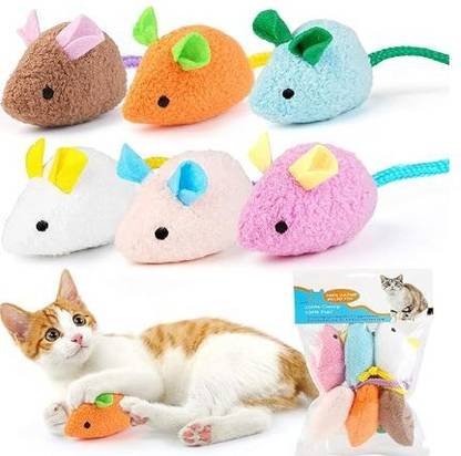PRATEEK Kitten Interactive Toy Chewing Biting Chasing Activity Exercise Small for Cat Microfibre Plush Toy For Cat