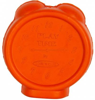 Love N Care Natural Rubber Dog Toy- Playtime clock Rubber Chew Toy For Dog