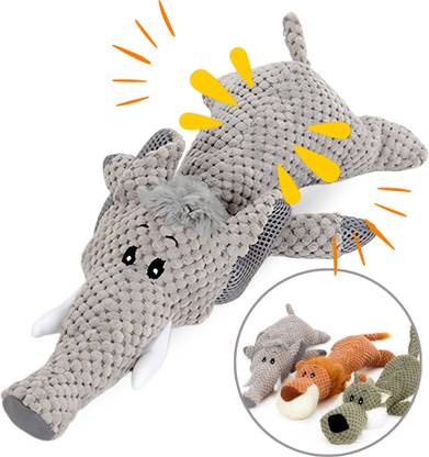 TAILY TAILS Dog Toy with Sound - Plush Chew & Rope Toy for Dogs - Squeaker & Crinkle Toy Cotton Chew Toy, Fetch Toy, Plush Toy, Tug Toy, Squeaky Toy, Training Aid For Dog & Cat