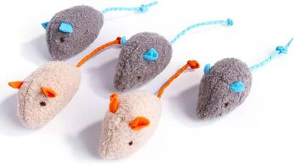 OM ZEE Cat Toy Catnip Mice, Cat and Kitten Toy Mouse 3 Pcs Pack Cotton Soft Toy For Cat
