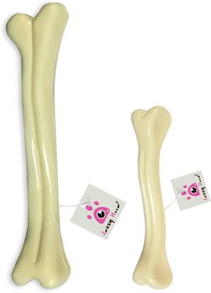 jazzyhood Dog Teething Toys: Pack of 2 Nylon Bones for Happy Puppy Chewing Nylon Bone, Chew Toy, Fetch Toy, Tough Toy For Dog
