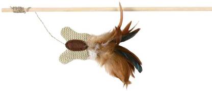 trixie Trixie Playing rod with butterfly Cat Toy - 45 cm Rubber Chew Toy For Dog