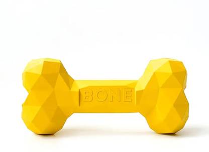 Foodie Puppies Dog Chew Bone Toy with Vanilla Flavour (Crystal Bone) | For Puppie & Medium Dogs Rubber Chew Toy, Rubber Toy For Dog