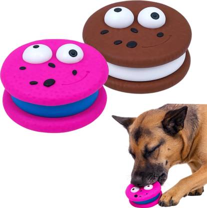 Luxury Paws Donut Shape Squeaky Rubber Chew Toy for Dogs & Puppies Rubber Squeaky Toy, Chew Toy, Fetch Toy, Training Aid, Rubber Toy, Soft Toy, Tug Toy For Dog