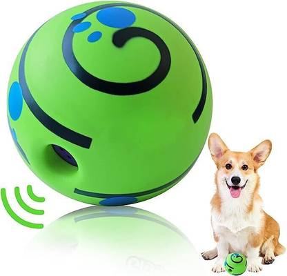 PAWS SAMRAT Glow Giggle Ball Interactive Dog Toy Laughing Ball for All Pet Dogs | Rubber Ball For Dog