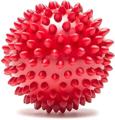 Petfun Red Hard Spike ball Non-Toxic & Durable Chew Playing Toy for dog and cats Rubber Ball For Dog