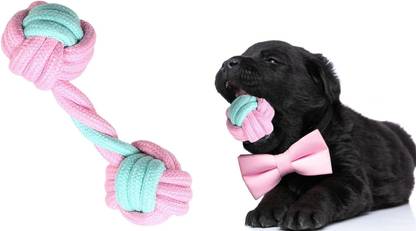 THE DDS STORE Dog Toys Indestructible for Small/Medium Dogs, Puppy Teething Toy Bone Cotton Chew Toy, Ball, Fetch Toy, Tough Toy, Training Aid For Dog & Cat