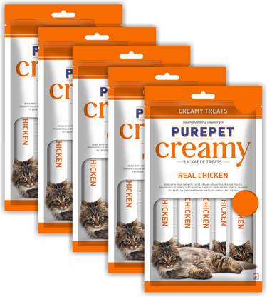 purepet Creamy Lickable Treat Chicken Cat Treat