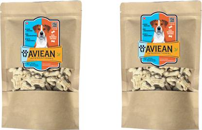 Aviean International Puppy Calcium Milk Combo 1.2 Kg Pack Of [0.6Kg + 0.6Kg] Dog Soft Biscuits Treats Milk Dog Chew