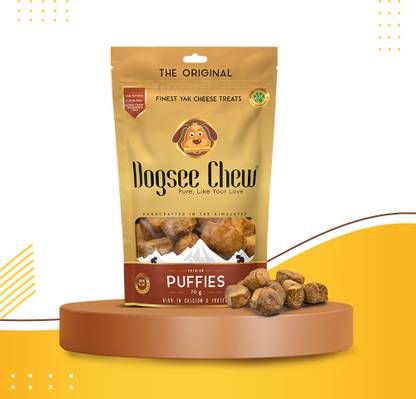 Dogsee Chew Puffies; Bite-sized Cheese Dog Treat