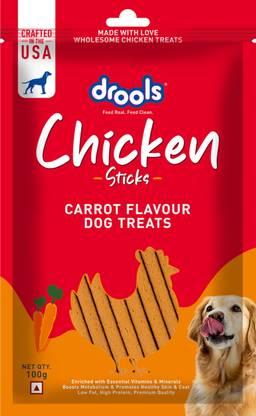 Drools Sticks Carrot Flavour Chicken Dog Treat