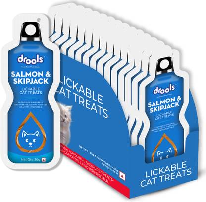 Drools Creamy Lickable (30gm x 15) Skipjack & Salmon Cat Treat