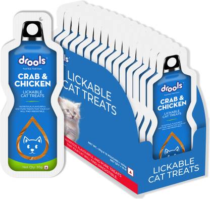 Drools Creamy Lickable (30gm x 15) Crab & Chicken Cat Treat