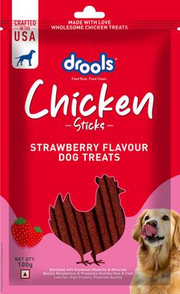 Drools Sticks Strawberry Flavour Chicken Dog Treat