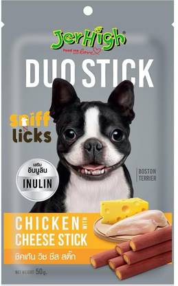jerhigh Duo stick Chicken with Cheese stick Chicken, Cheese Dog Treat