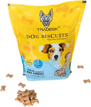 Tradesk Starter Bone Shape Real Chicken Flavour Dog Treat Fresh Oven Baked 2 Kg Pack Chicken Dog Treat