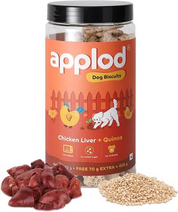 Applod Dog Biscuit Quinoa with Chicken Liver Dog Treat