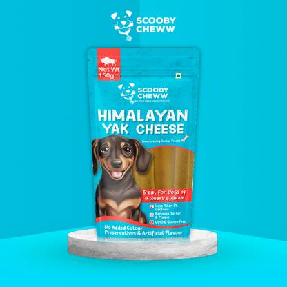 Scooby Cheww Himalayan Yak Chew for Dogs Yak Cheese Dental Bar Dog Treat