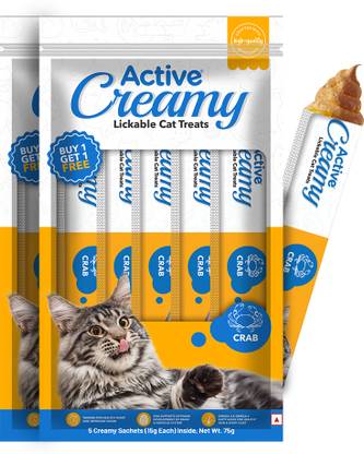 Active Creamy Likable, Crab Cat Treat