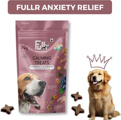 fullr Fullr Anxiety Relief Coldpressed Dog Treats with Chamomile, Grape Seed Extract, Blueberry Dog Treat
