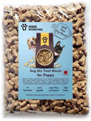 Aviean International Oven Baked Soft Dog Biscuits, Chicken Flavor 0.4 kg Dog Treats For Puppies Chicken Dog Treat