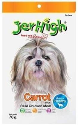 jerhigh Carrot Stix Dog Treat, 70 g (Pack of 6) Carrot Dog Treat