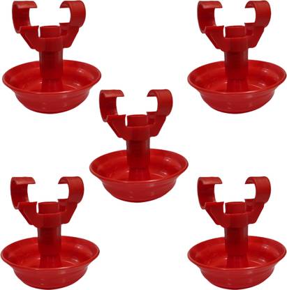 GKI POULTRY Poultry Nipple Drinker Float Cup For Round Pipe (Pack of 5) Pet Spa Kit