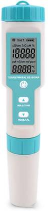 MxRady KERRO 7-in-1 Water Quality Tester PH/TDS/EC/ORP/Salinity/S.G/Temperature Meter Skyblue pH Testers