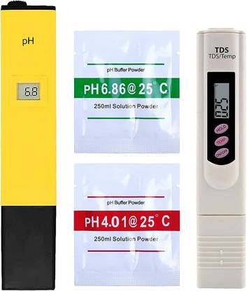 Morwater Digital pH & TDS Meter Combo High Accuracy ±2%, 0-9990ppm TDS & 1-14 pH Range Digital pH Meter
