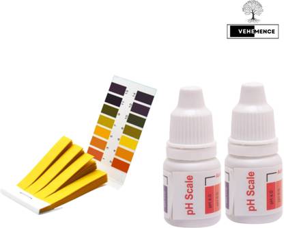 Vehemence pH 1-14 Test Indicator Litmus pH Paper, 80 ph Strips with 2 ph drop pH Indicators