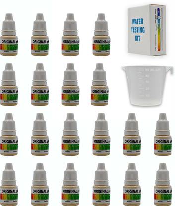 bioway PH Water Testing Solution Kit Liquid Drops for Testing Any Water 20pcs Ph Test Strip