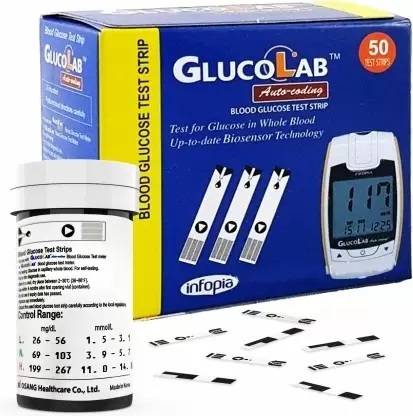Newleaf Gluco Lab Blood Glucose Sugar Testing 50 Glucometer Strips Ph Test Strip