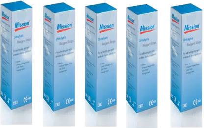 Mission 2 para (2 parameters: Glocuse, Protein pack of 5) 500 Ph Test Strip