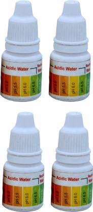 bioway 4PCS PH TESTING LIQUID SOLUTION KIT BOTTLE FOR TESTING RO/OTHER WATER Ph Test Strip