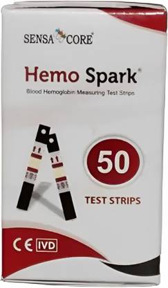 Hemo Spark Hemoglobin Strips pack of 50 by SensaCore Ph Test Strip