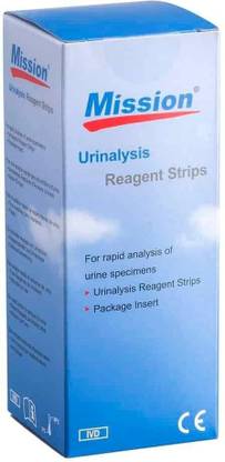 Mission Urine Reagent Stripes 2GE (Protein+Glucose Test) 2 Parameters Testing Strip, 100 PH Test Strips (0-100) Ph Test Strip