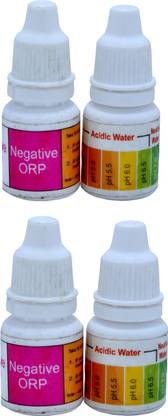 bioway 2SET OF PH & ORP TESTING SOLUTION KIT LIQUID DROPS FOR TESTING RO/ANY WATER BY SELF Ph Test Strip