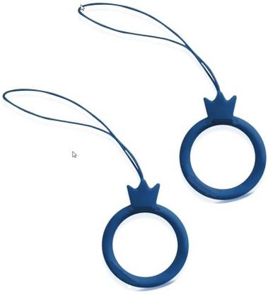 ONCRO Crown Shape lucky charm keychain silicone finger Ring Lanyard Hanging strap rope Phone Charm