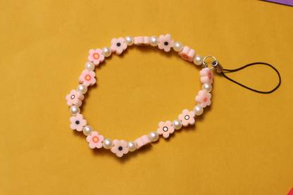 badeja handmade pearl beaded fimo beads phone charm Phone Charm