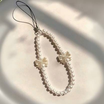 RuffleLocks Premium Pearl Phone Charm Phone Charm