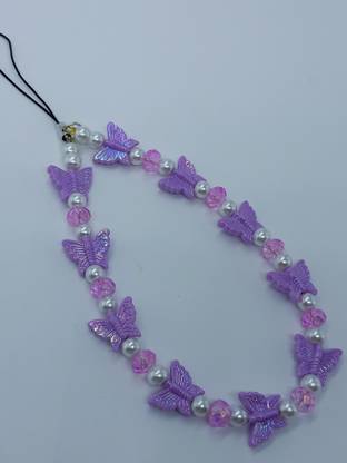 Unicorn Jewels purple phone charm with cute butterfly Phone Charm