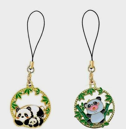 ZENIFY panda pair phone charms aesthetic for girls boys women pendant backpack Phone Charm