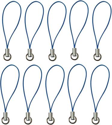 MOREL STRING ROPE CORD NYLON WITH JUMP RING CLASP FOR CELLPHONE COVER KEYRING PACK 10. Phone Charm