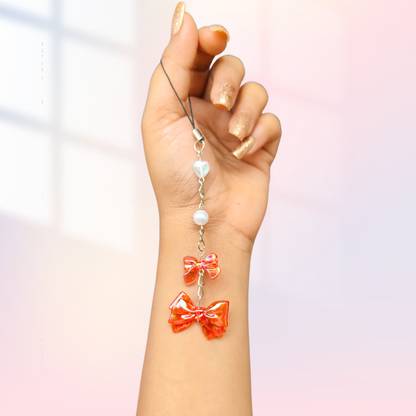 RuffleLocks Phone charms | Bow Blush | Random Colour Phone Charm