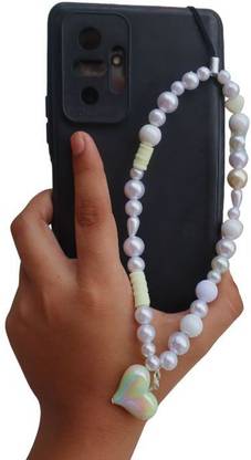 kamule White Fimo Beet and Huade Cham phobe chame Phone Charm