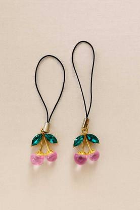 ISHVYA Aesthetic Cute cherry Phone Charm & Bag Keychain – Pinteresty Strawberry Charm Phone Charm