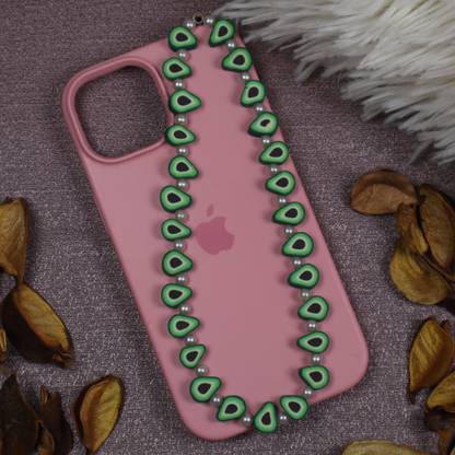 Threads & Beads avacado beads Phone Charm